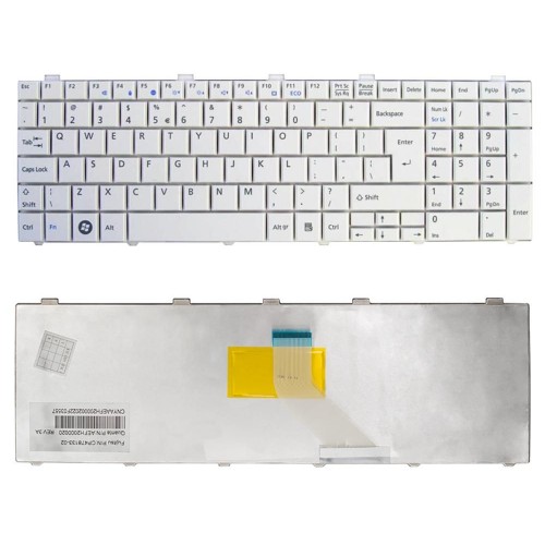 Klávesnica pre FUJITSU SIEMENS Lifebook A530 A531 AH530 AH531 biela, veľký enter